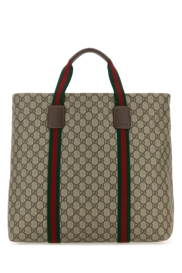 Gucci Man Gg Supreme Fabric Medium Gg Tender Shopping Bag - 1