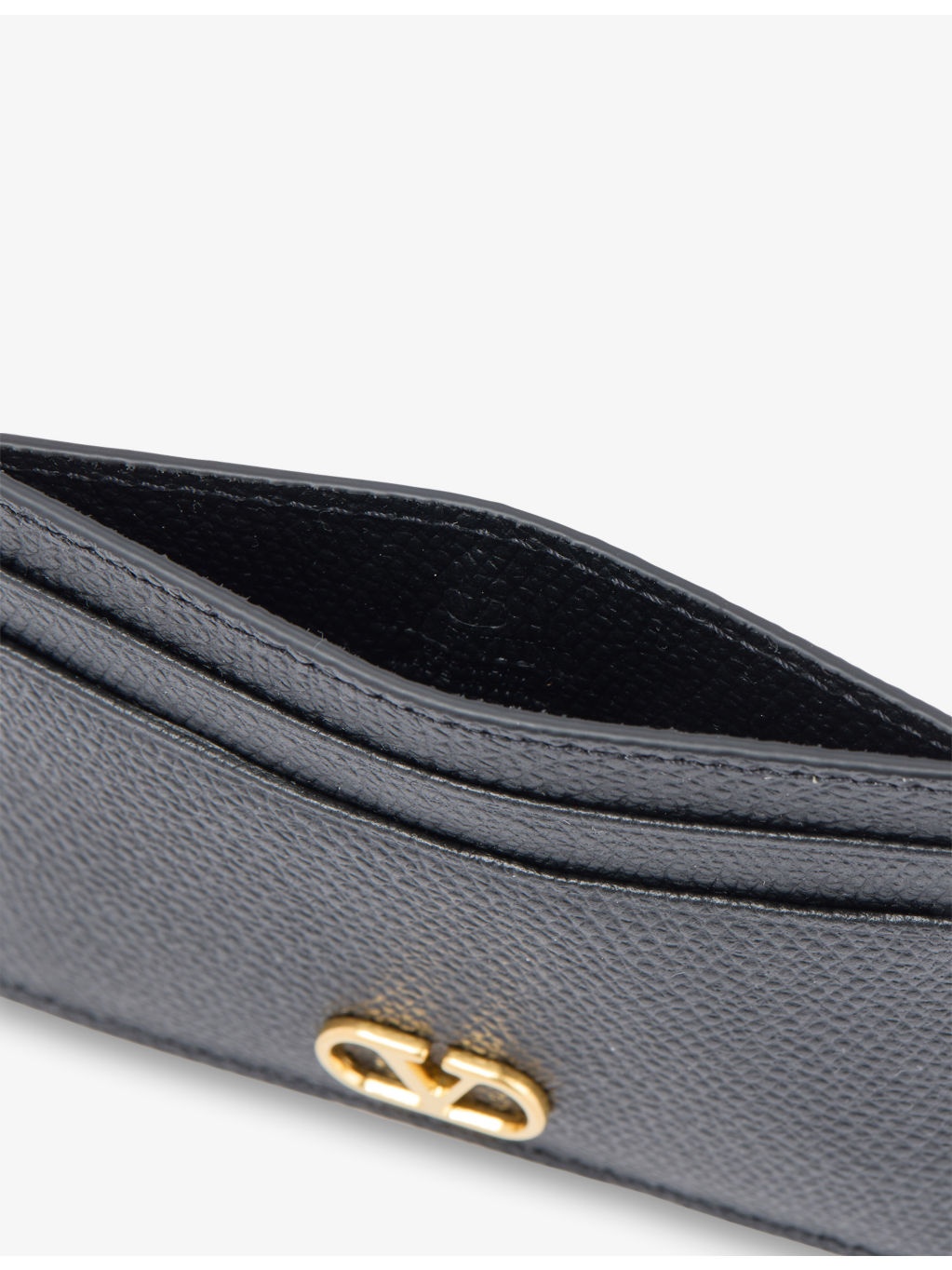 VLogo Signature Leather Card Holder - 4