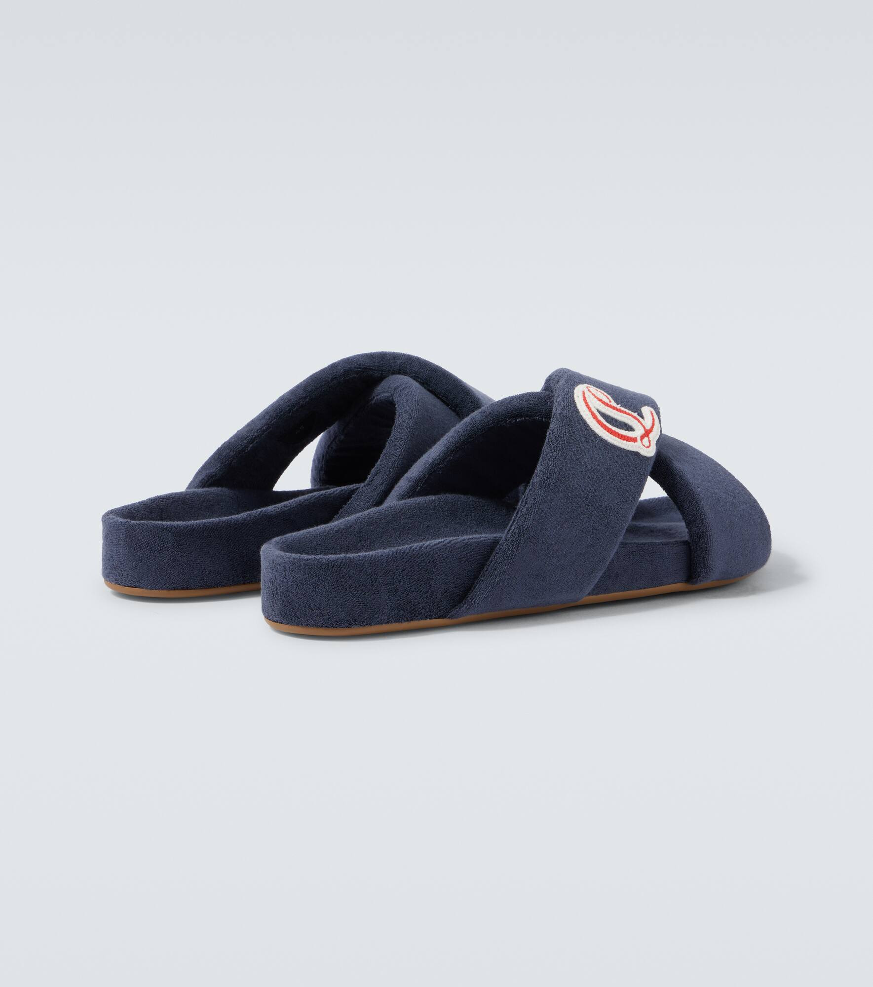 Bizzu embroidered logo slides - 6