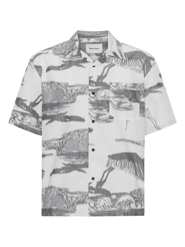 THE ARTIST SHIRT - BLACK WHITE IKAT - 1