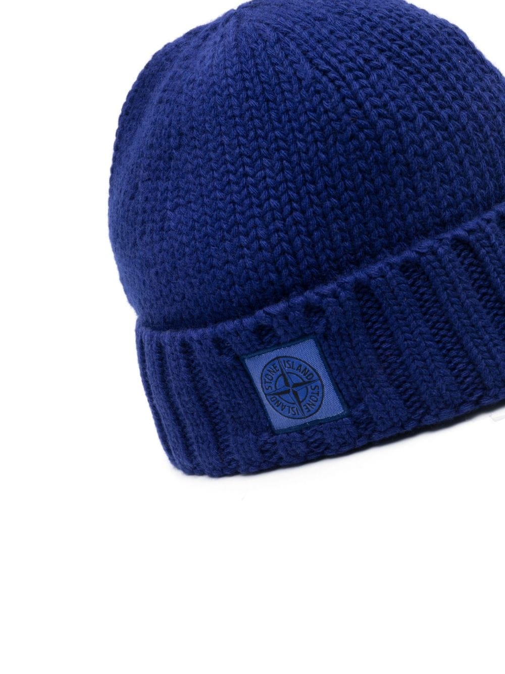 logo-patch turn-up beanie - 2