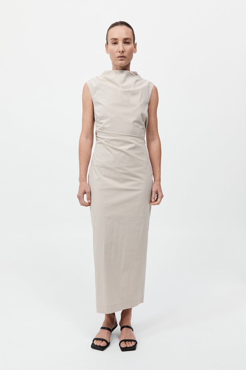 Soft Sculptural Dress - Creme - 2