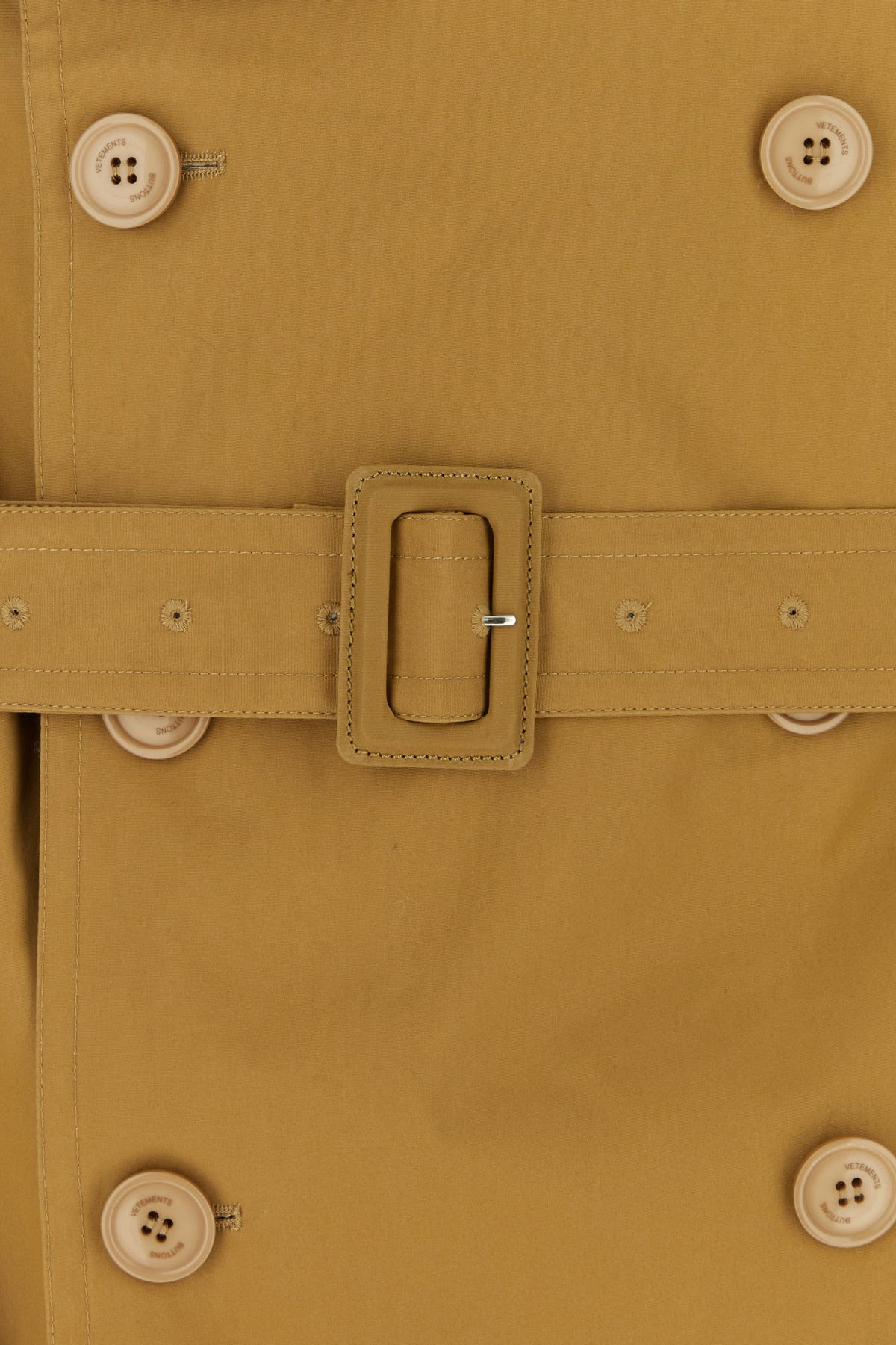 Camel cotton oversize trench coat - 3
