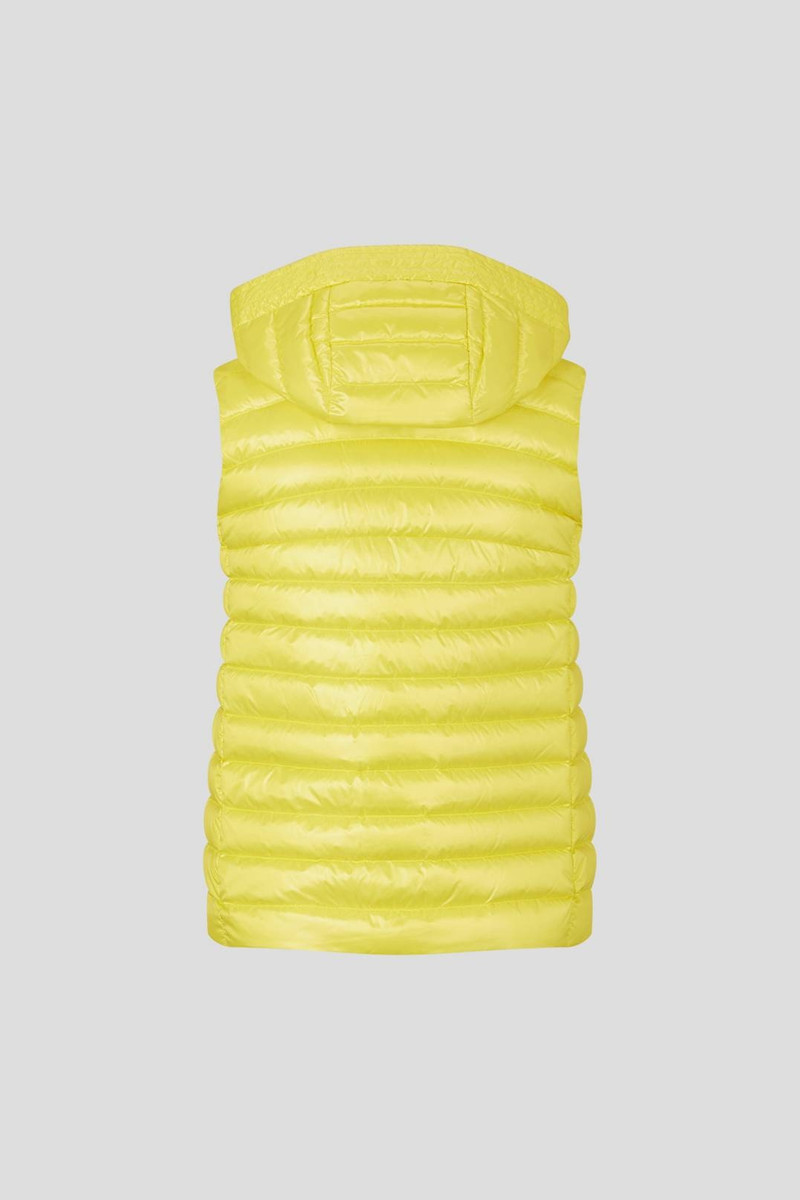 BOGNER NENI LIGHTWEIGHT DOWN WAISTCOAT IN YELLOW outlook