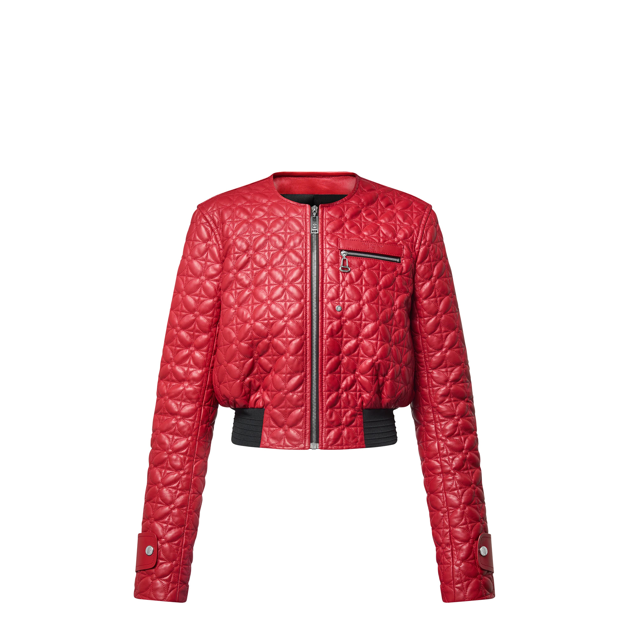 Quilted Monogram Flower Bomber Jacket - 1