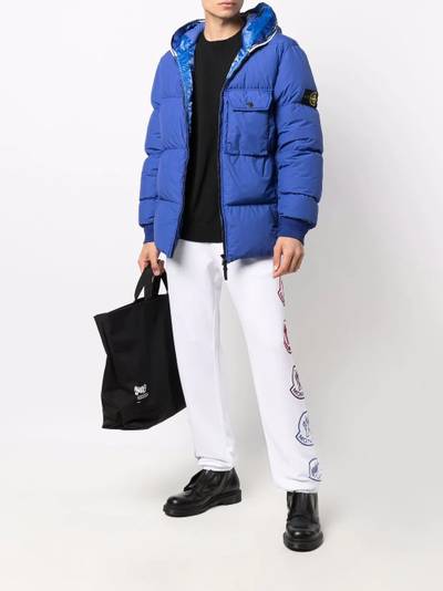 Stone Island Compass-patch padded jacket outlook