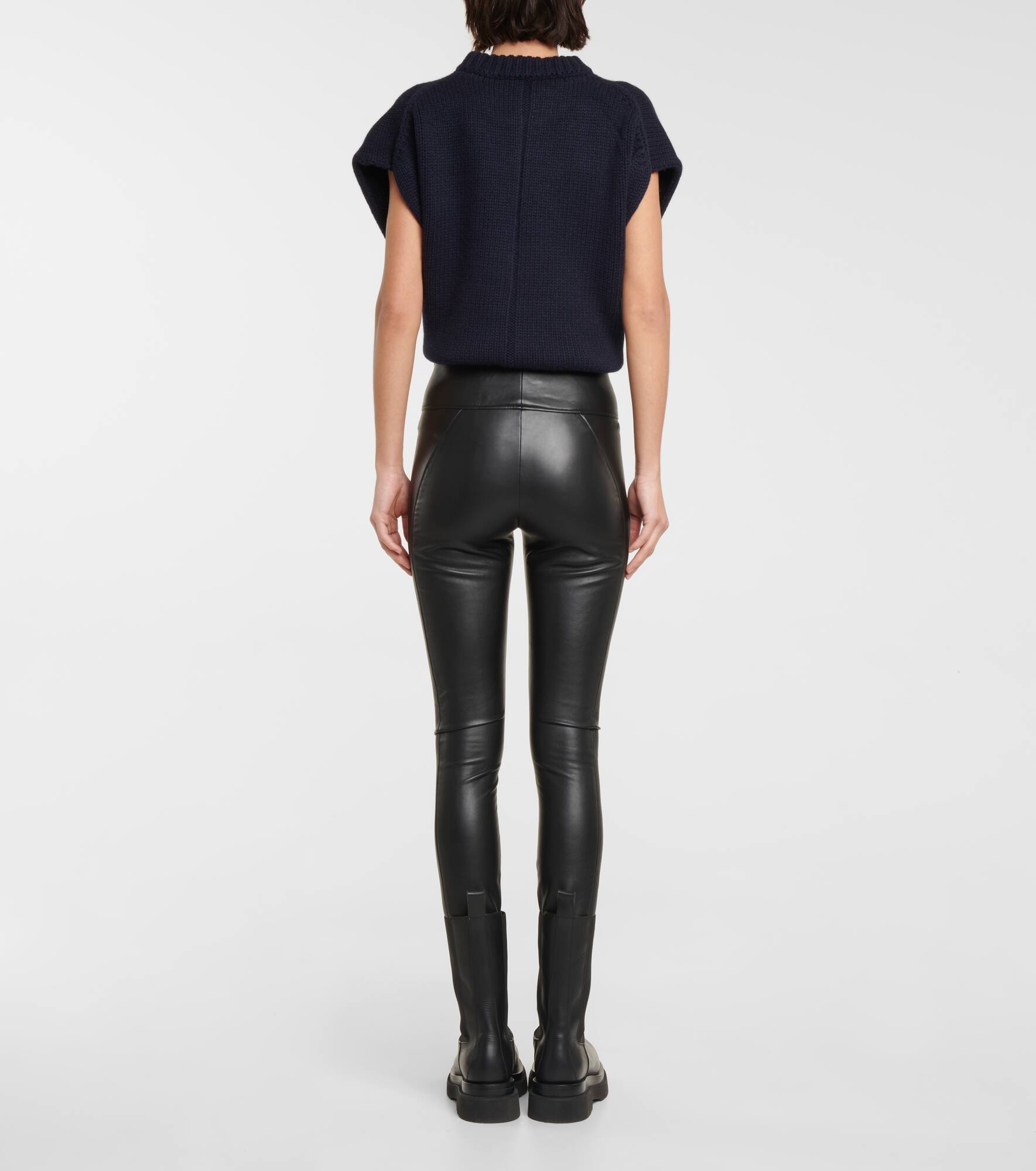 Edie faux leather leggings - 3