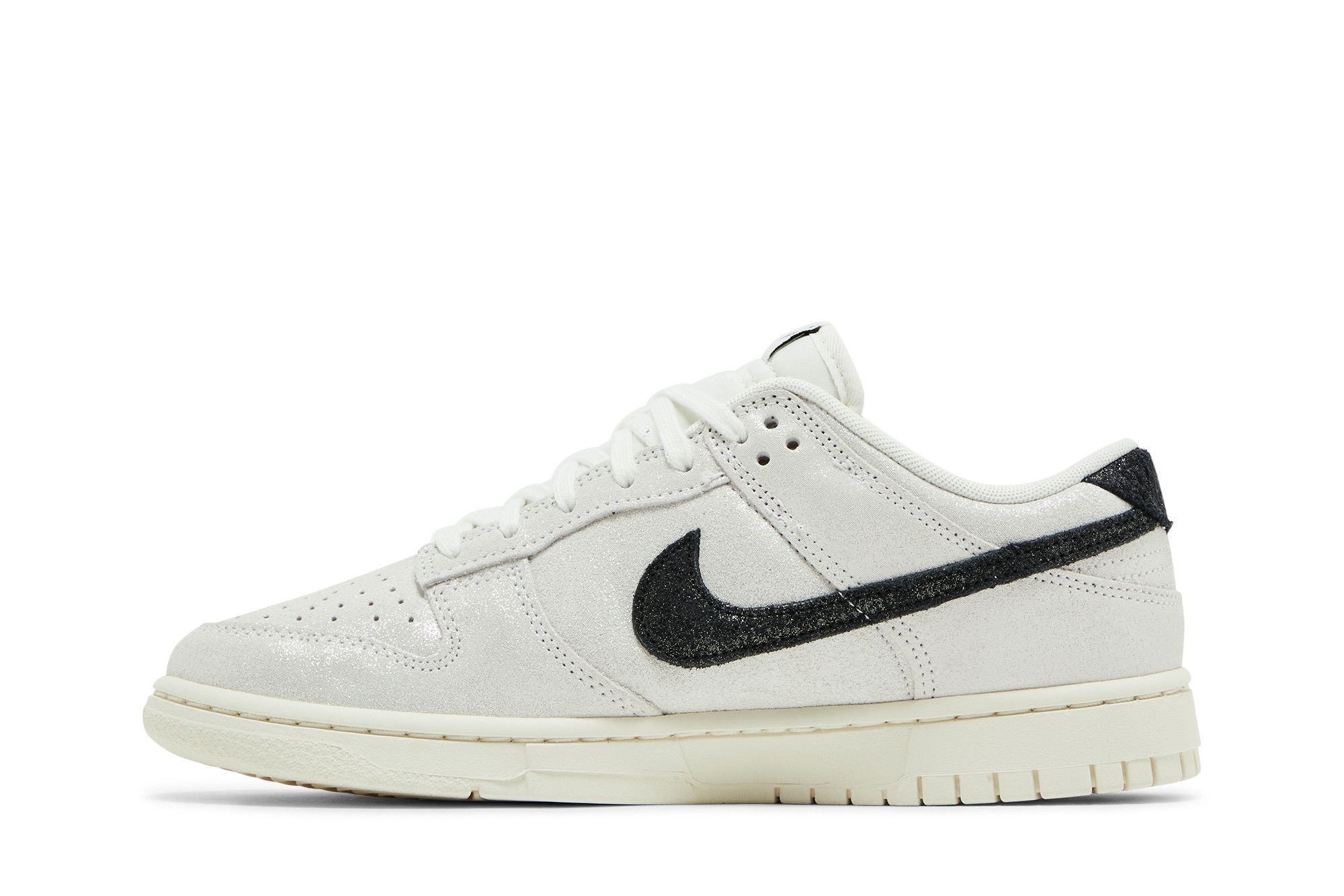 Wmns Dunk Low SE 'White Glittery Suede' - 3