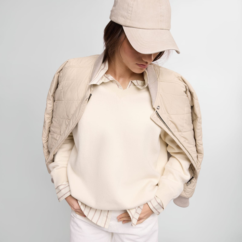 Quilted bomber jacket 7