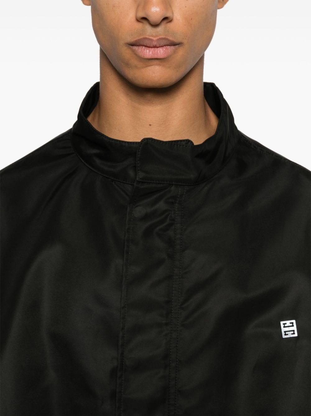 logo-appliqué parka - 5