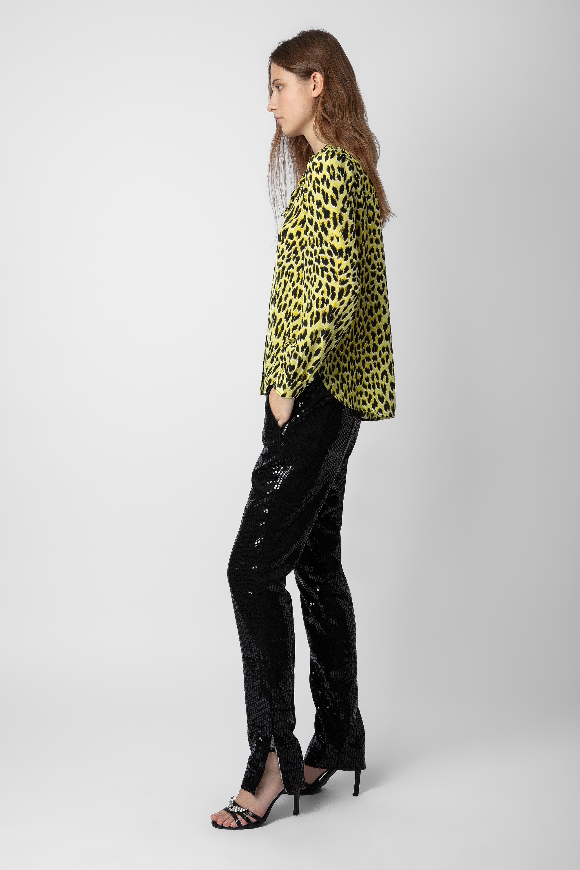 Taos Leopard Silk Blouse - 3
