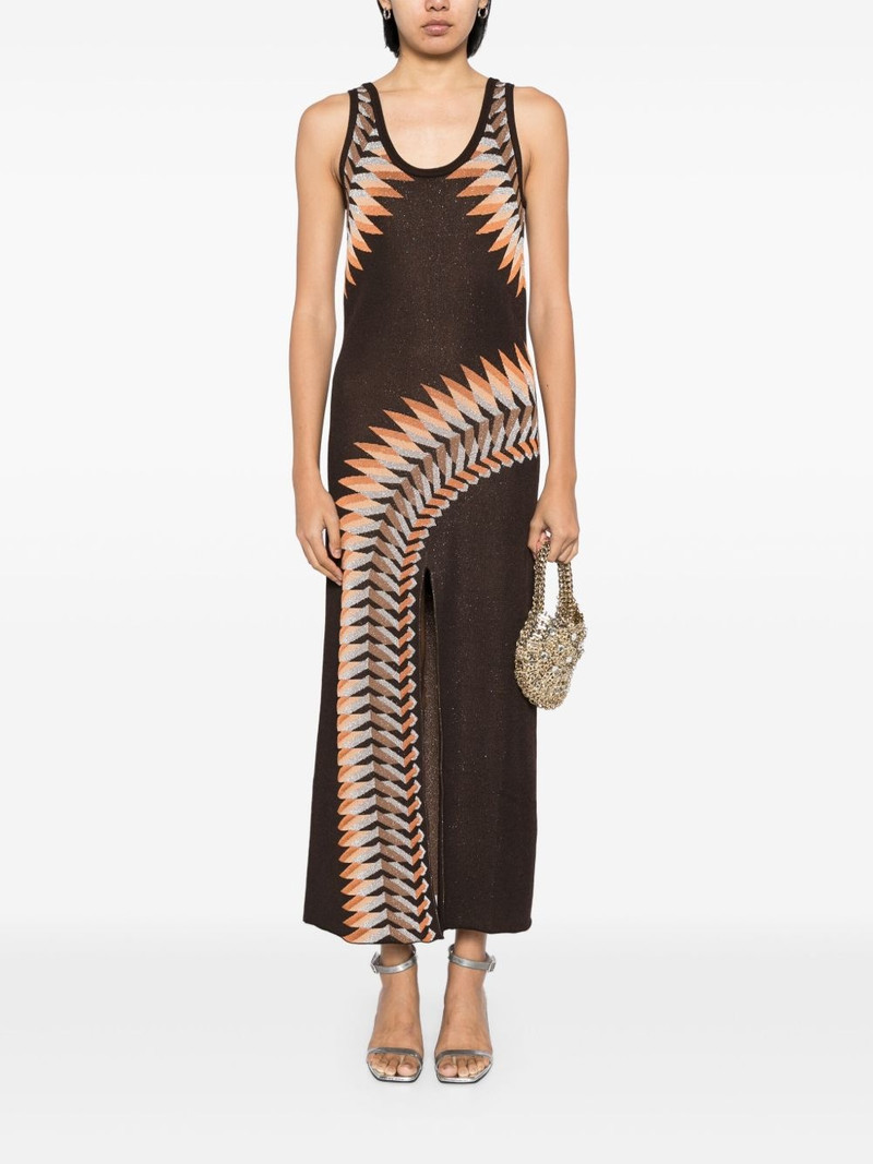 rabanne graphic print maxi dress outlook