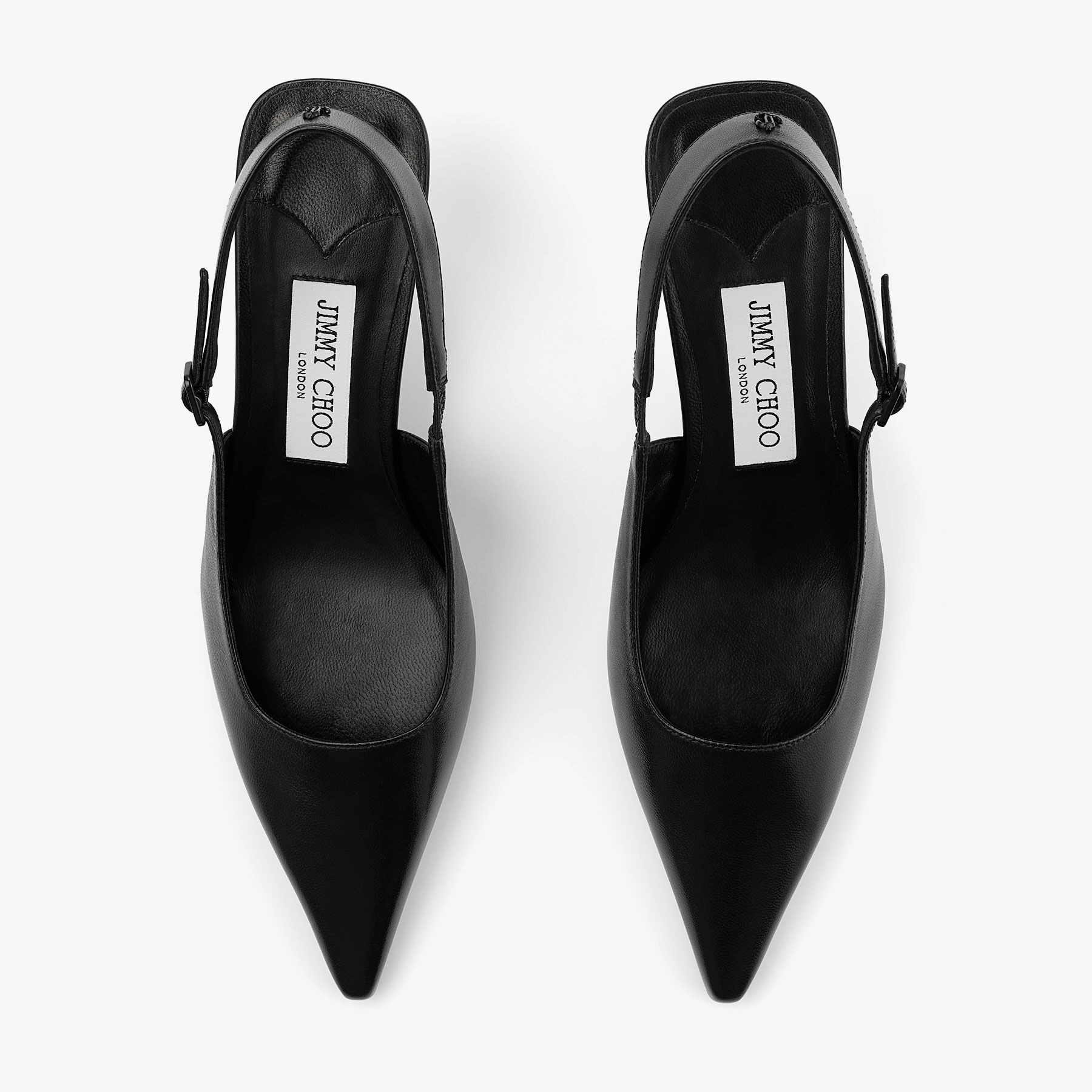 Amel 50
Black Nappa Leather Sling Back Pumps - 4