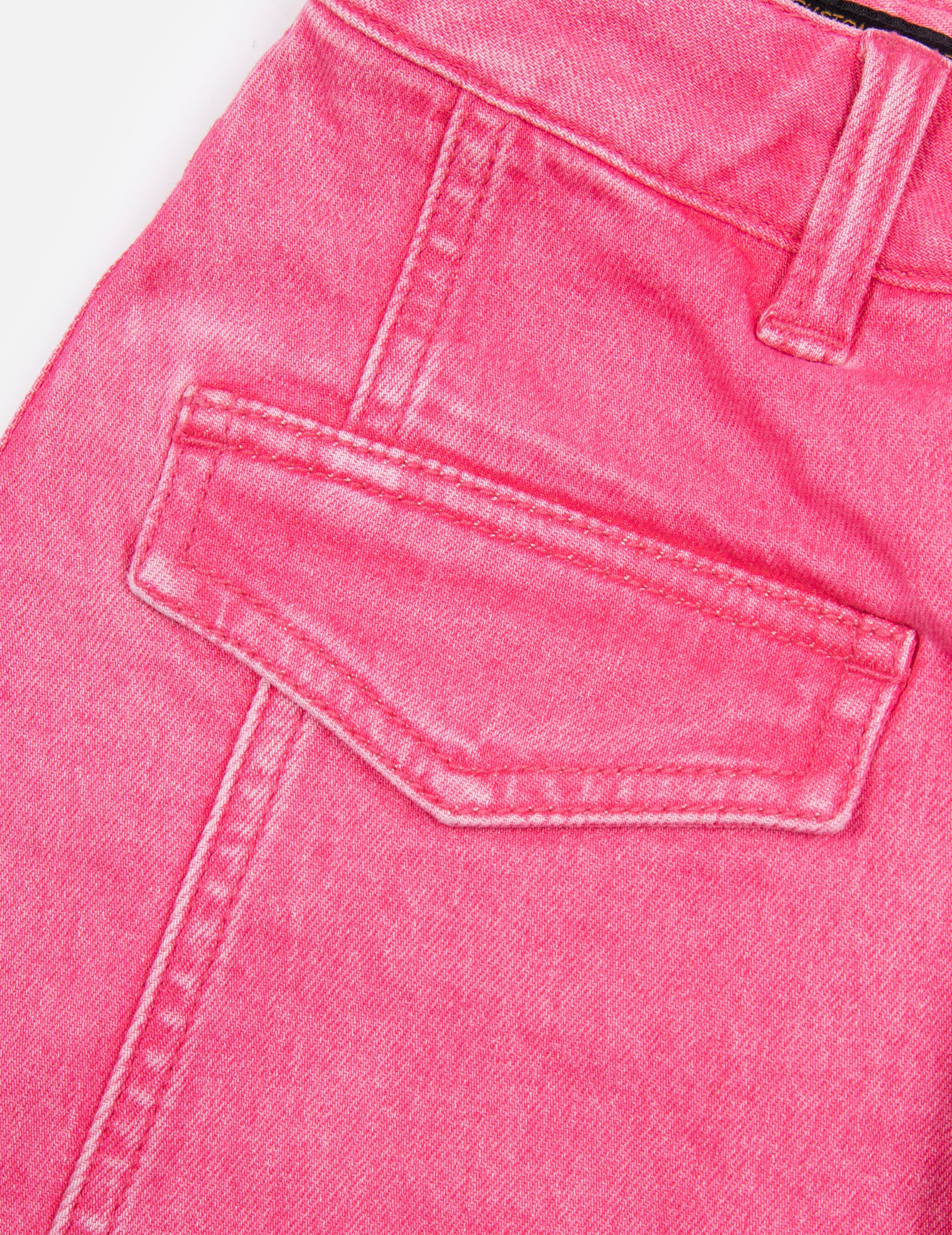 SEAGULL EMBROIDERY WASHED FASHION FIT SKORT - 10