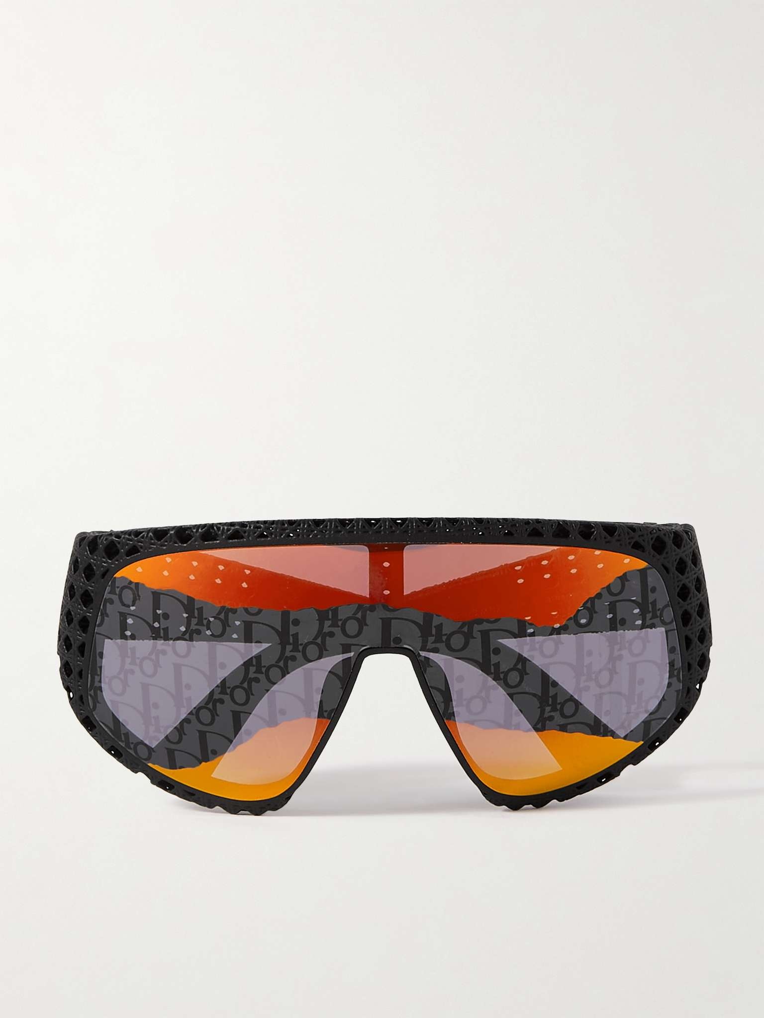 Dior3D M1U Round-Frame Textured-Acetate Sunglasses - 1