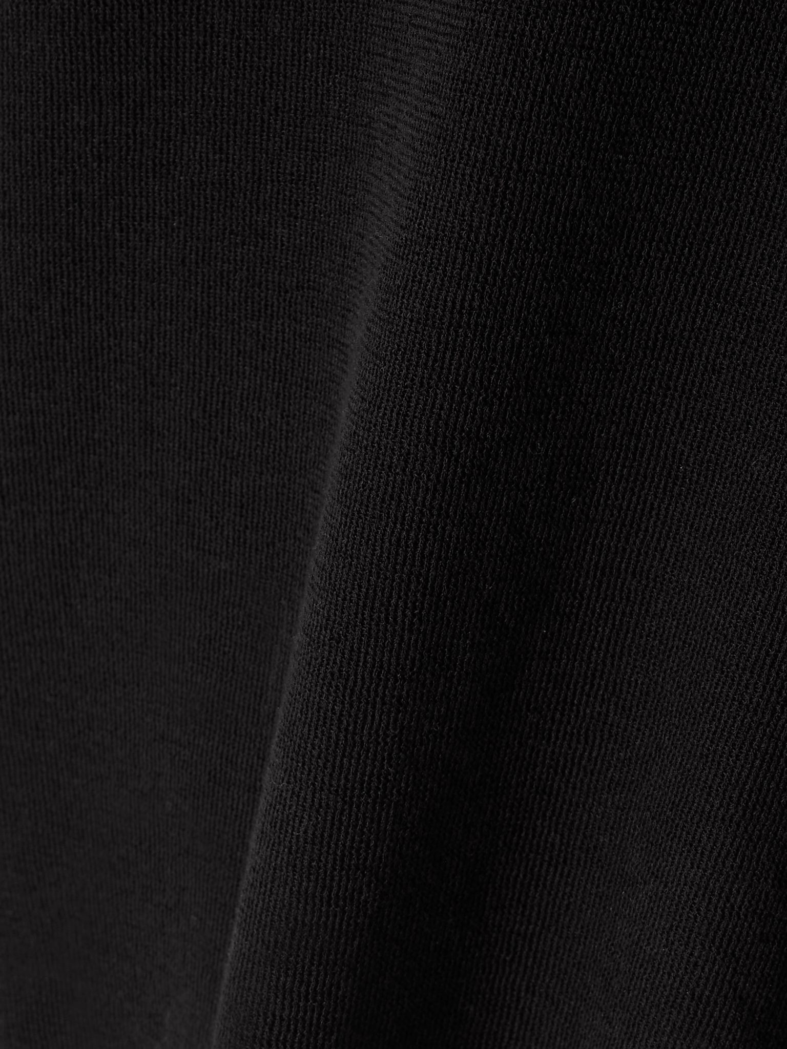 Cropped cotton-jersey T-shirt Black - 4