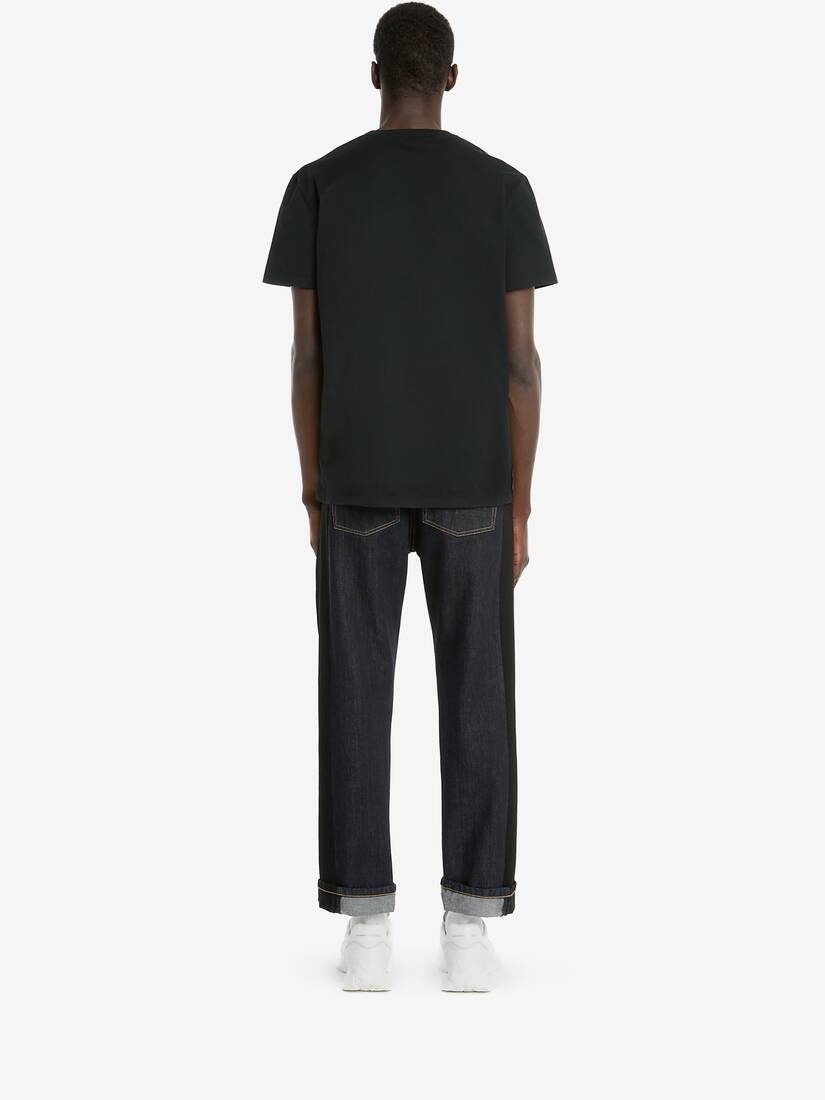 Side Insert Jeans in Indigo - 4