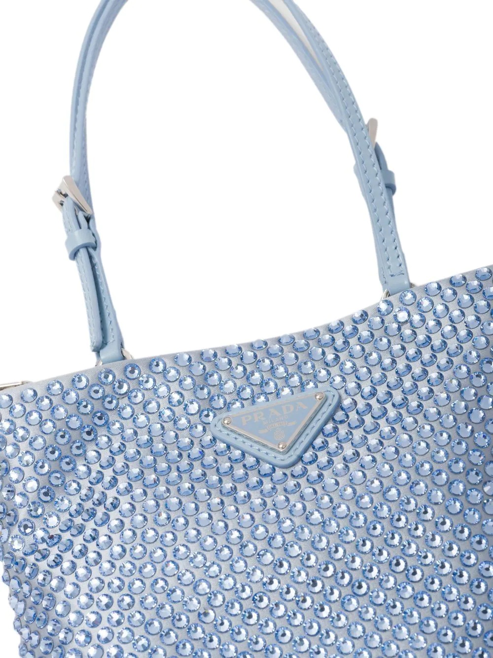 crystal-embellished satin handbag - 6