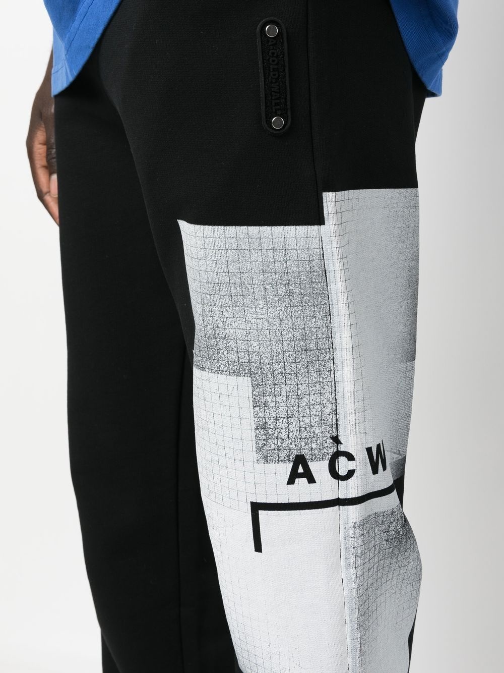 Brutalist logo-print track pants - 5