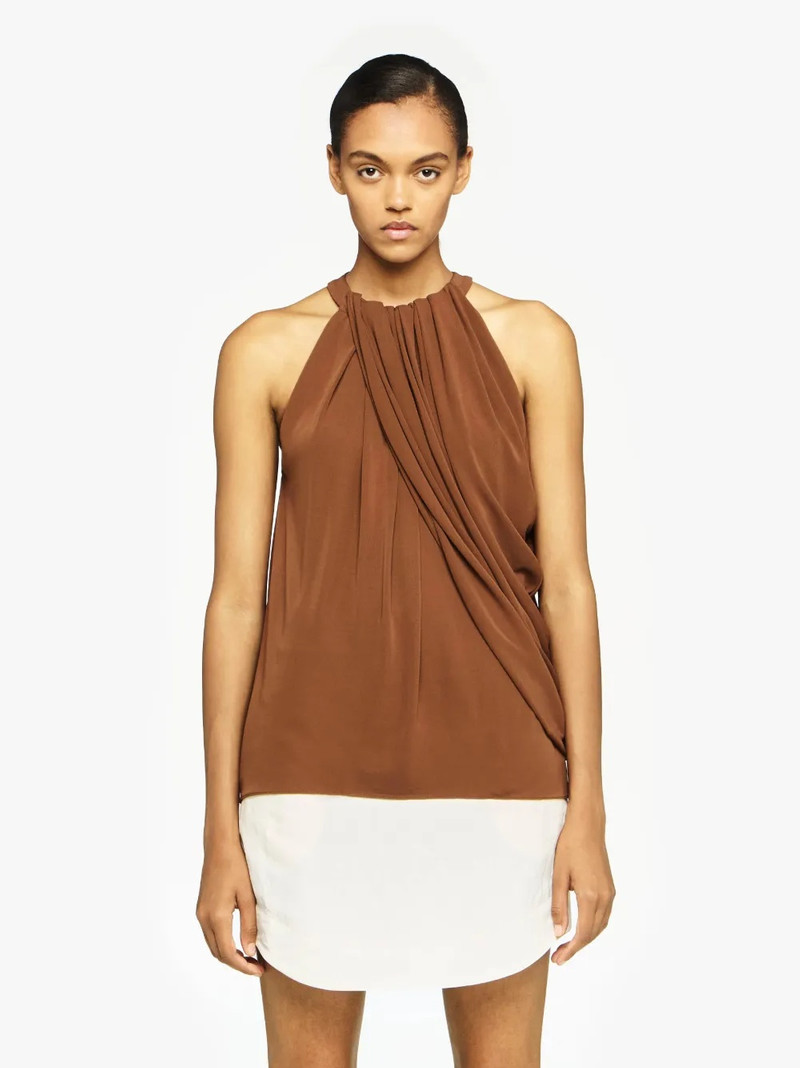 JW Anderson TWISTED DRAPE HALTER TOP outlook
