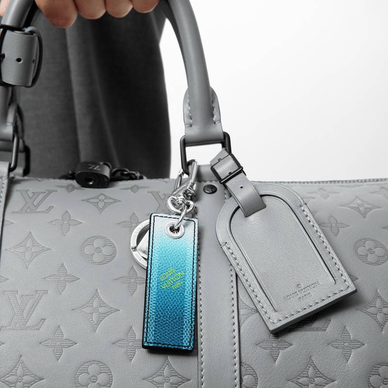 Louis Vuitton Damier Stripes Tab Bag Charm And Key Holder outlook