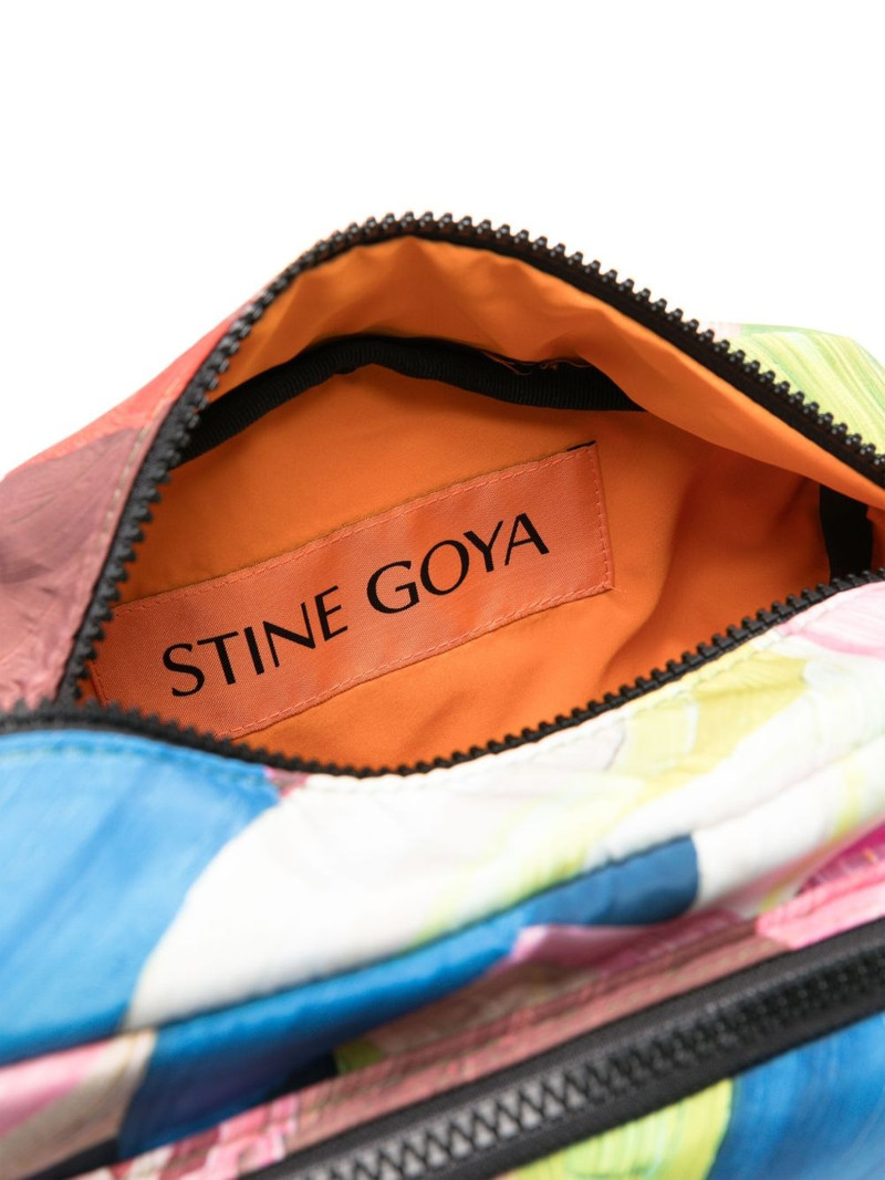 watercolour-print cross body bag 5