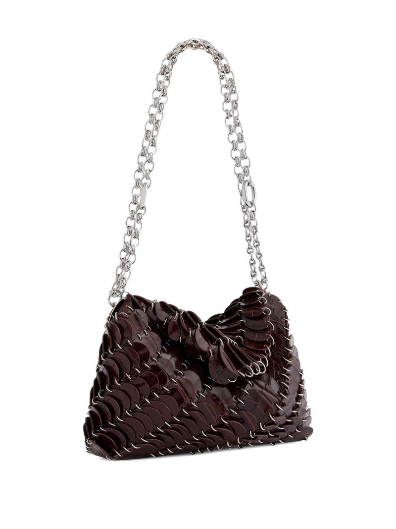 embossed crocodile shoulder bag 3