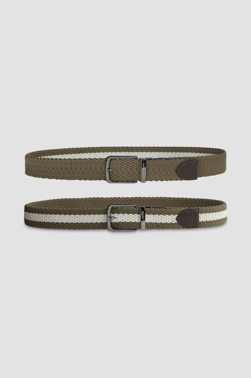 REVERSIBLE BELT WITH CONTRASTING STRIPES 3