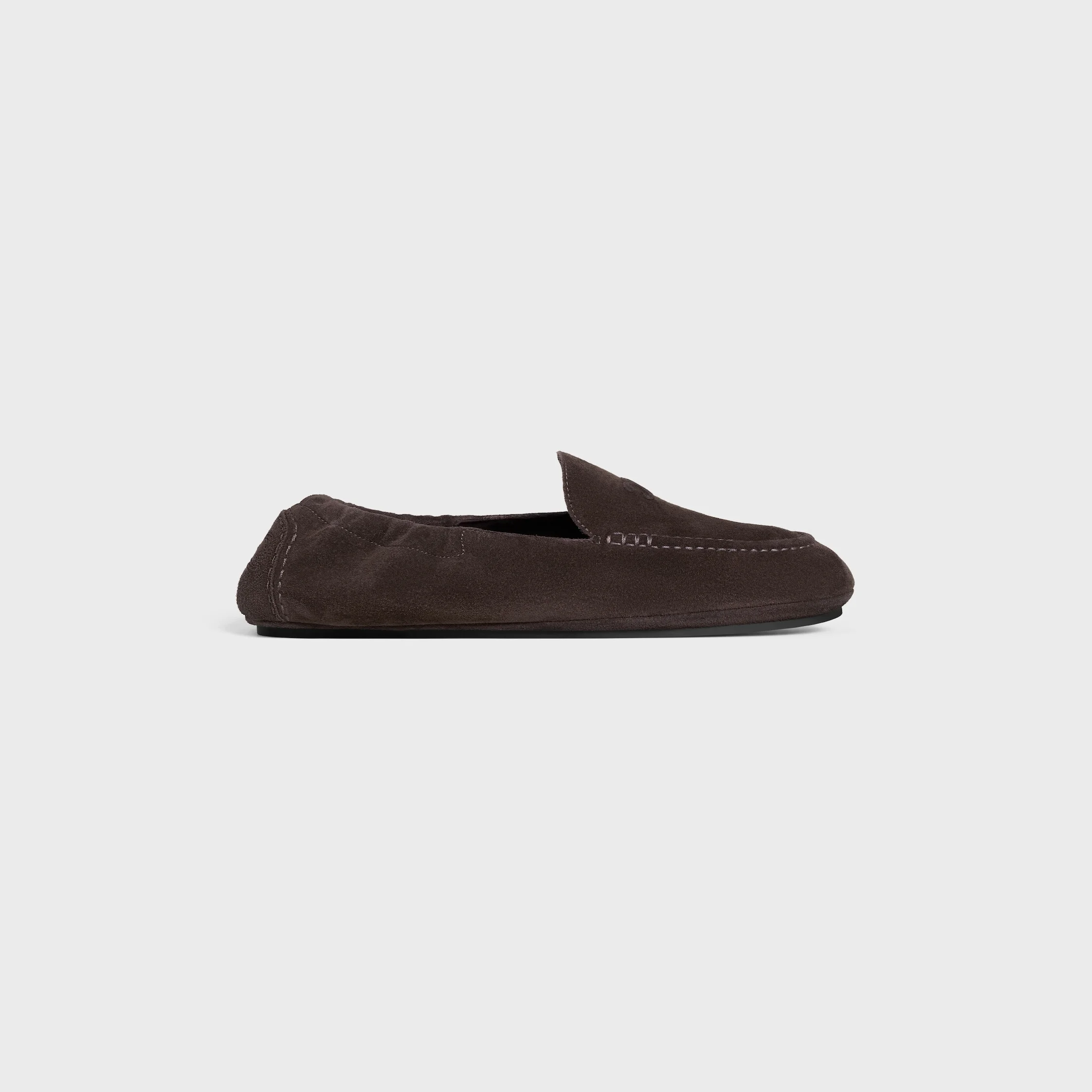 CELINE ADAM LOAFER WITH TRIOMPHE IN SUEDE CALFSKIN - 1
