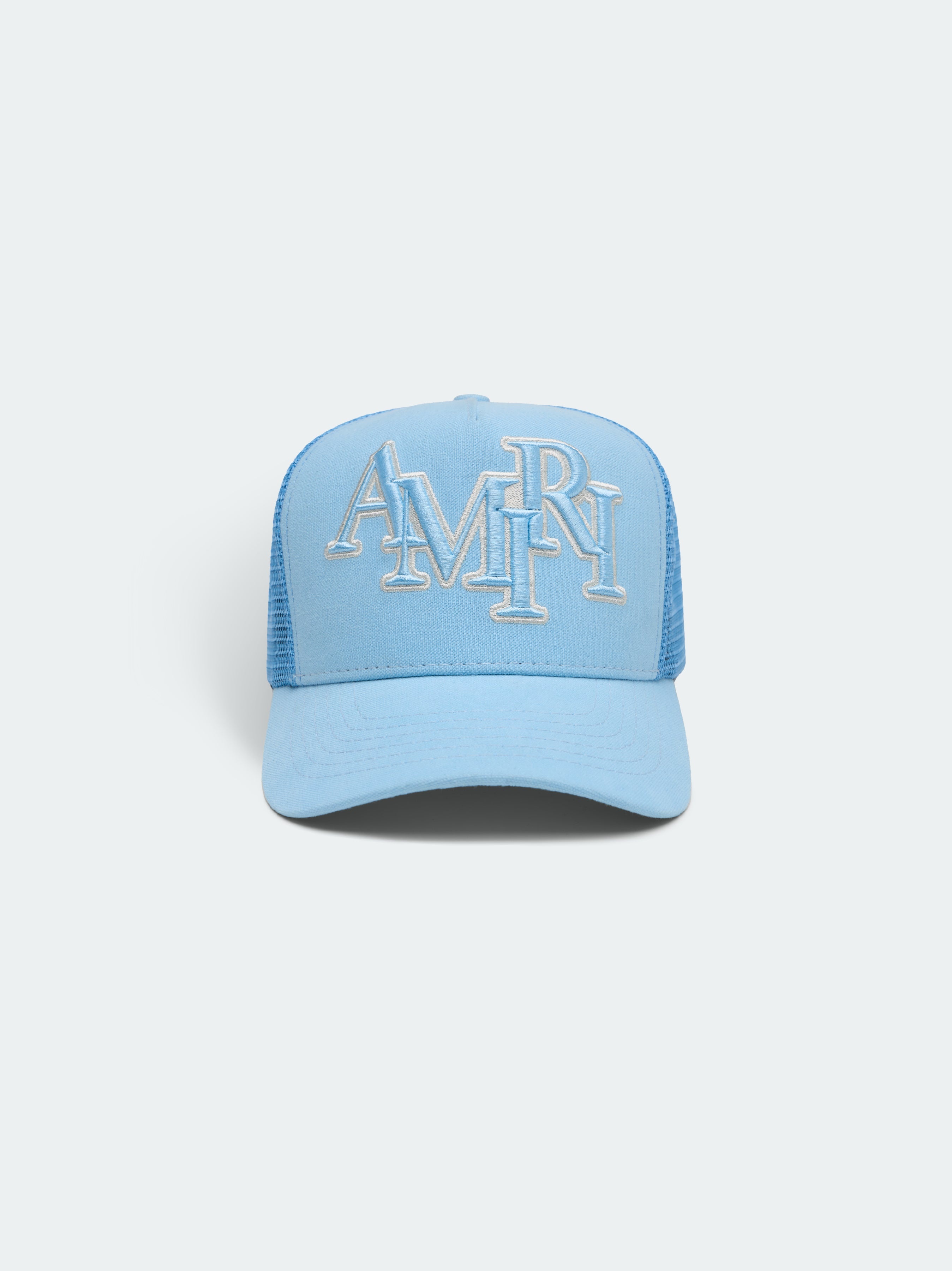 STAGGERED AMIRI LOGO TRUCKER - 1