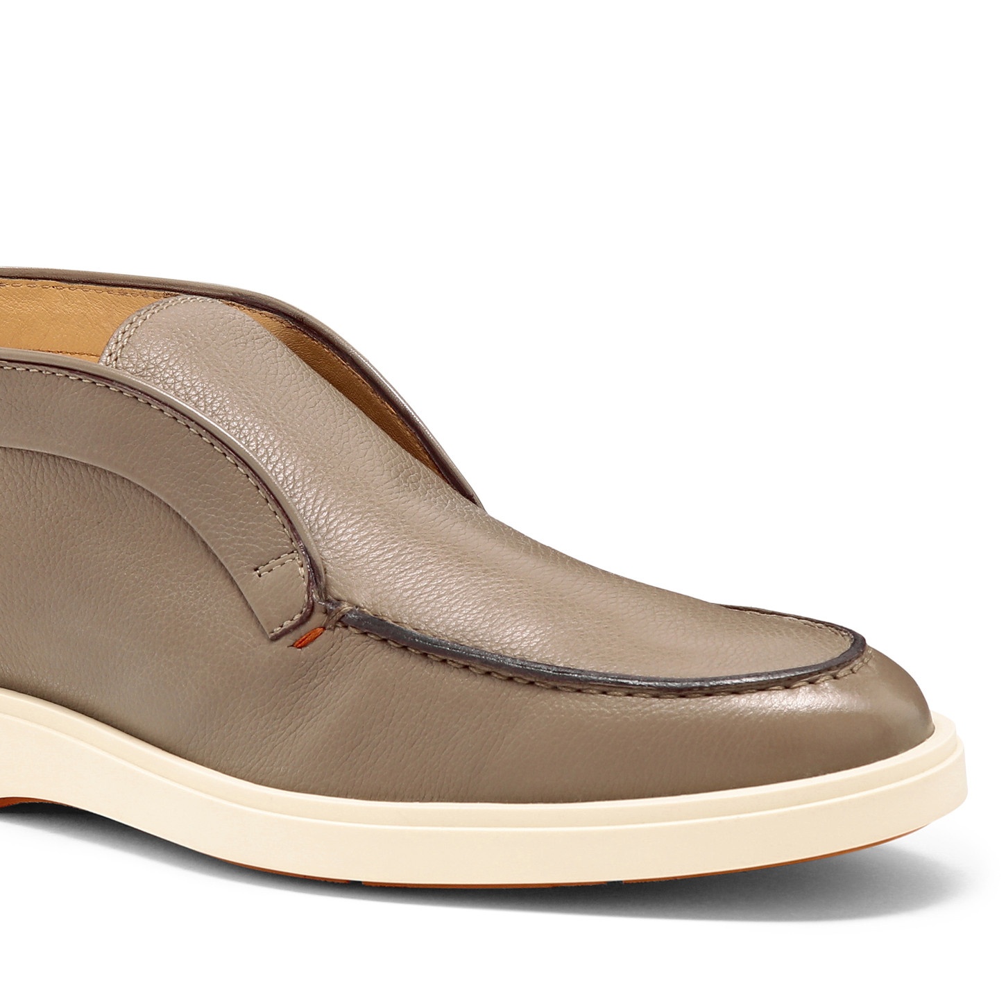 Men's natural tumbled leather desert boot - 5
