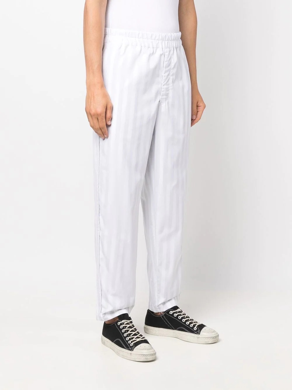 striped straight-leg trousers - 3