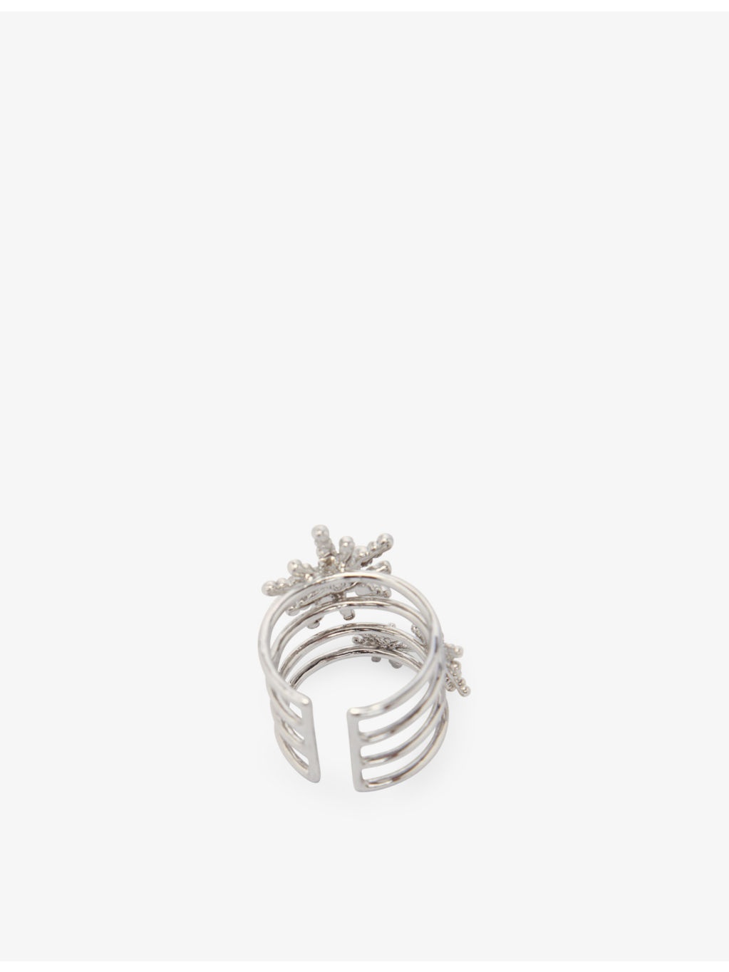 Star crystal-embellished brass ring - 3