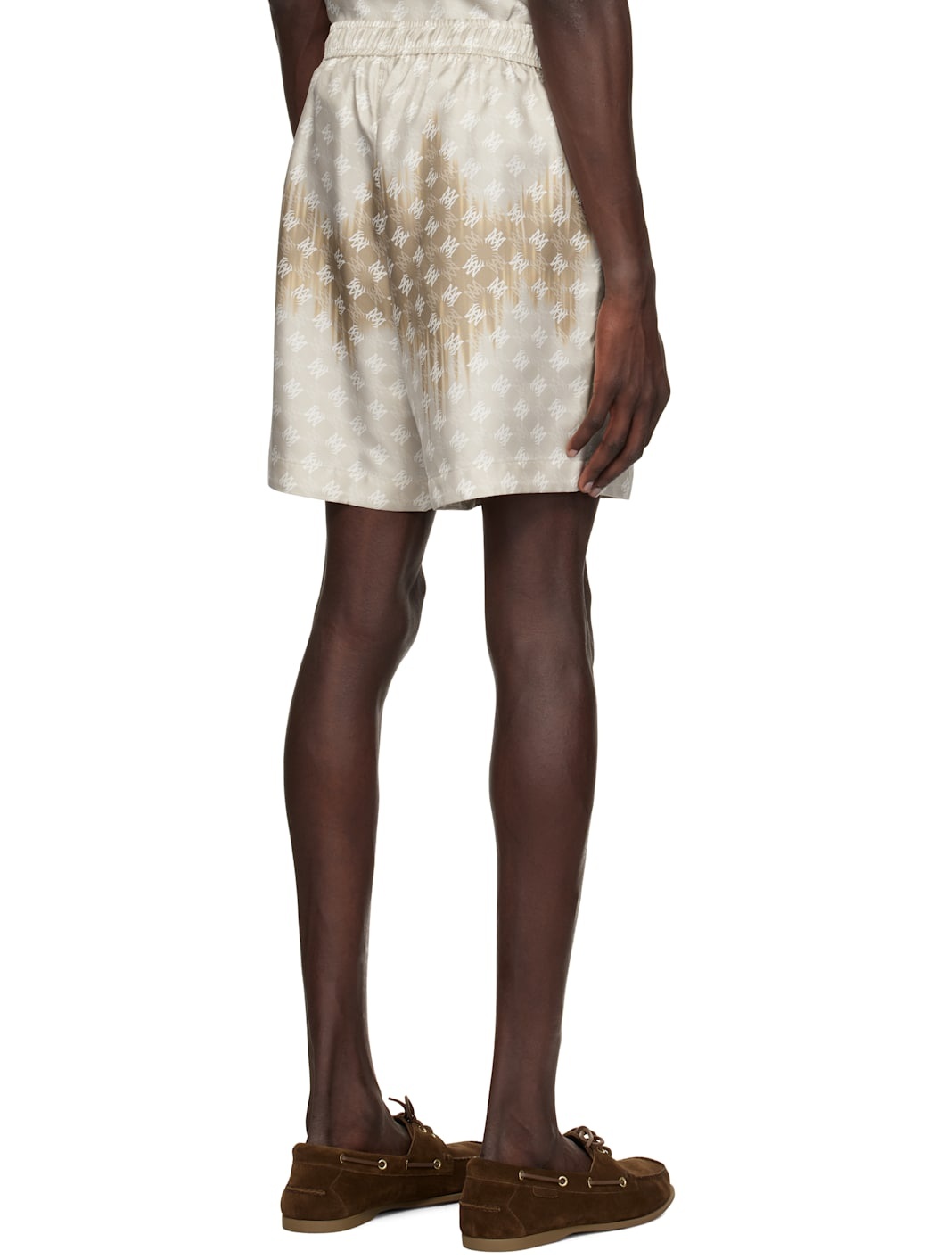 Brown MA Quad Bleached Shorts - 3