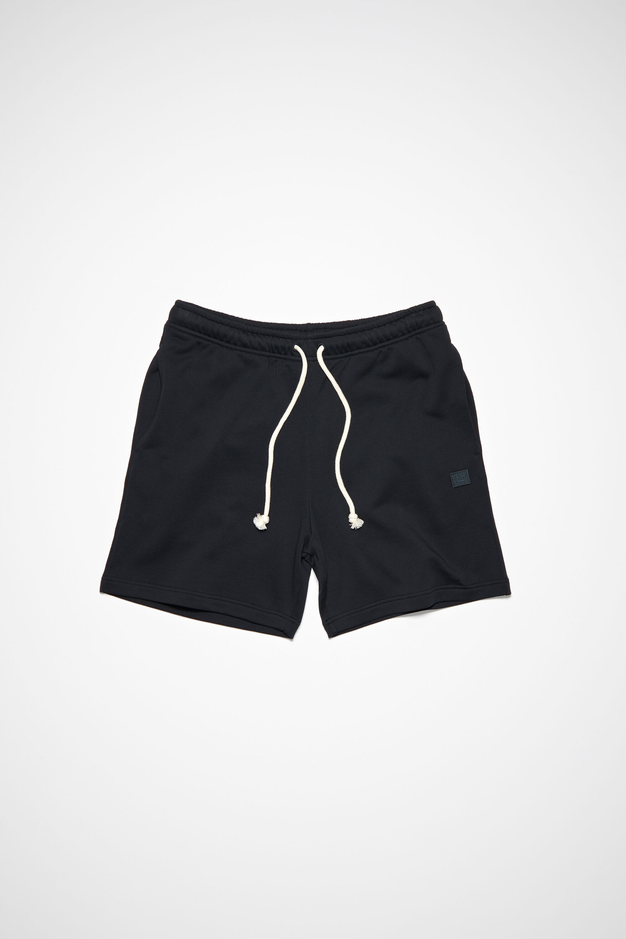 Cotton sweat shorts - Black - 1