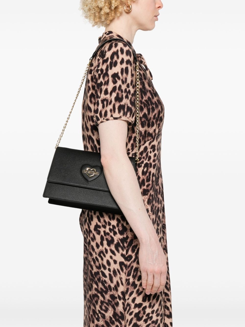logo-lettering shoulder bag - 2