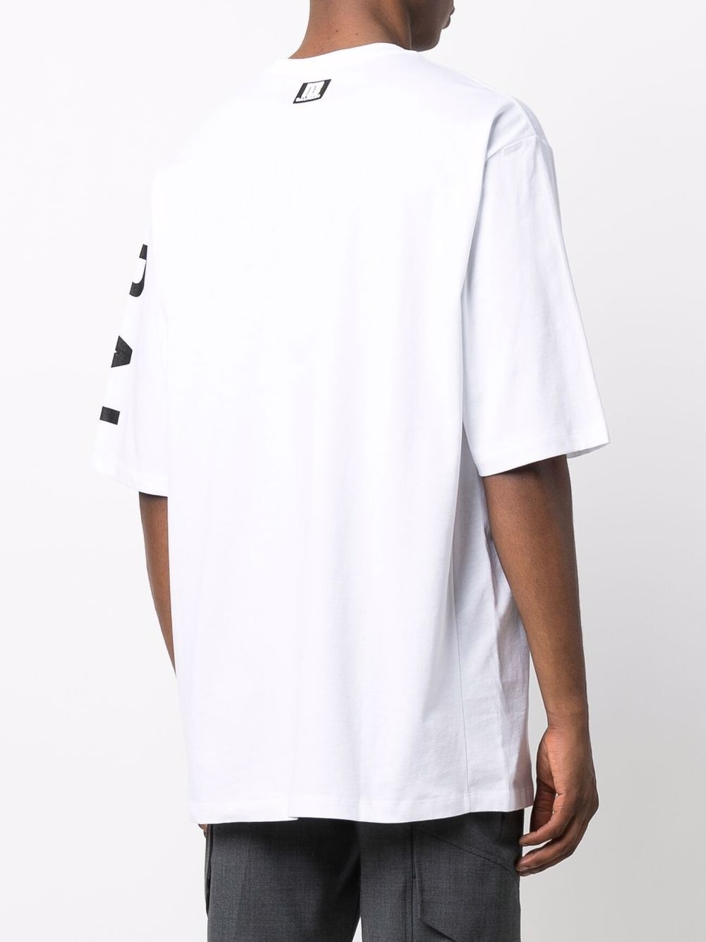 side logo-print oversize T-shirt - 4