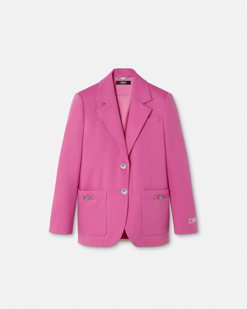 Underwater Barocco Wool Boxy Blazer - 1