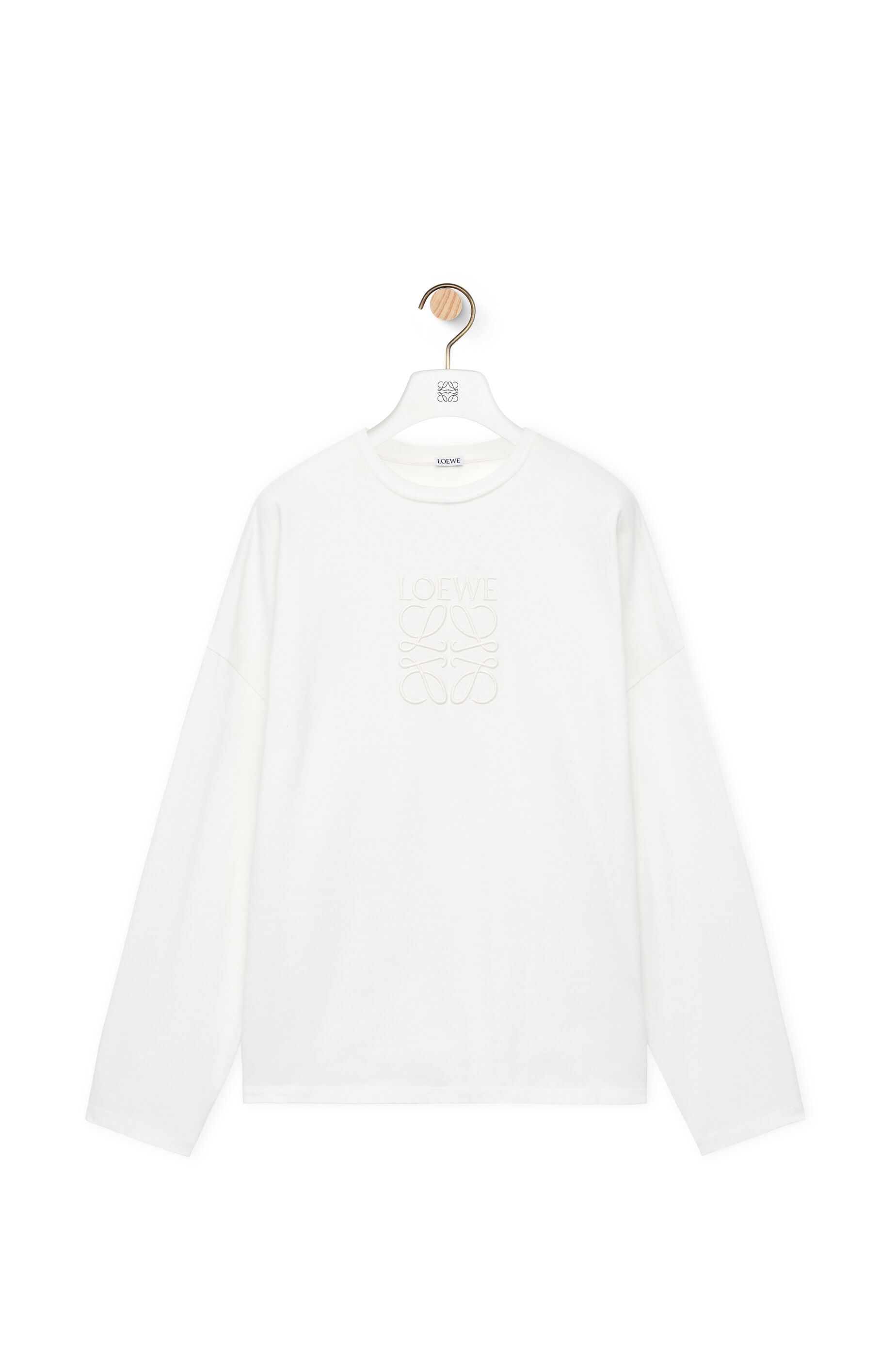 Loose fit long sleeve T-shirt in cotton - 1