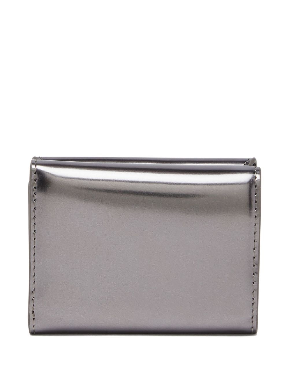mirrored leather tri-fold wallet - 2
