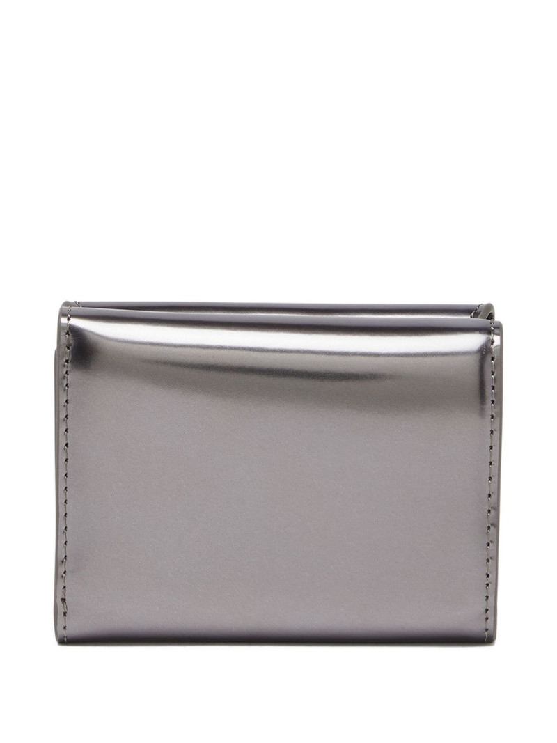 Diesel mirrored leather tri-fold wallet outlook