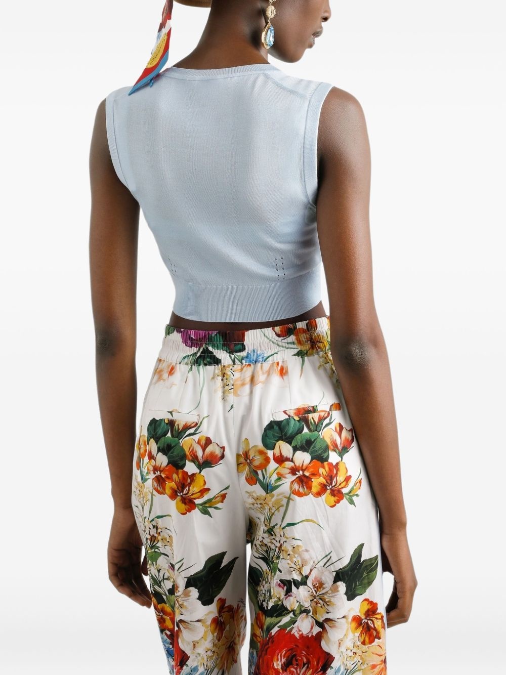 silk-blend top - 5