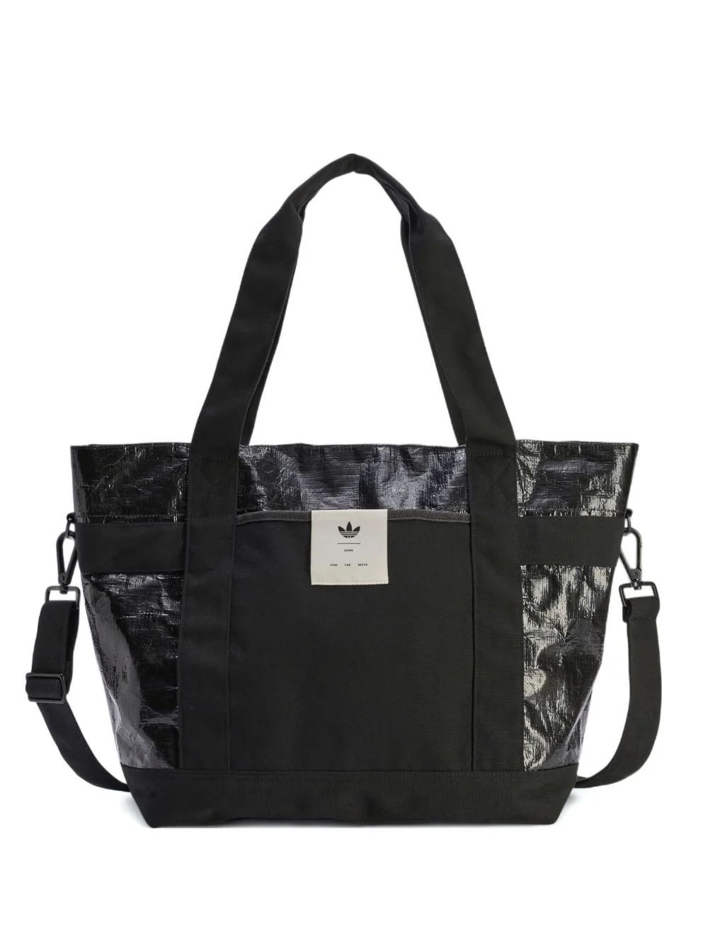 x Adidas logo-motif panelled tote bag - 1
