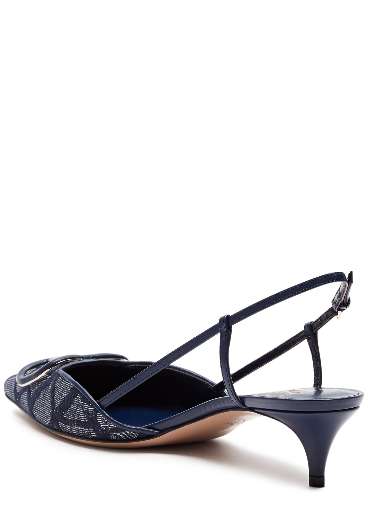 VLogo 40 canvas slingback pumps - 2