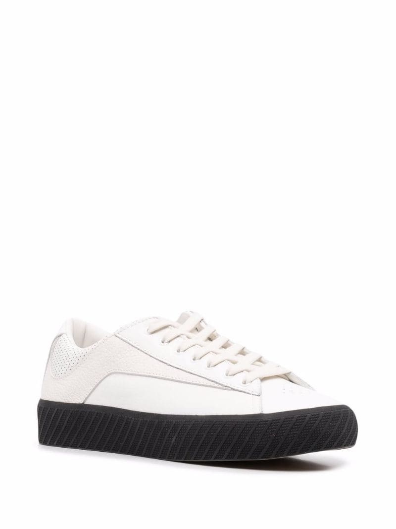 panelled low-top sneakers - 4