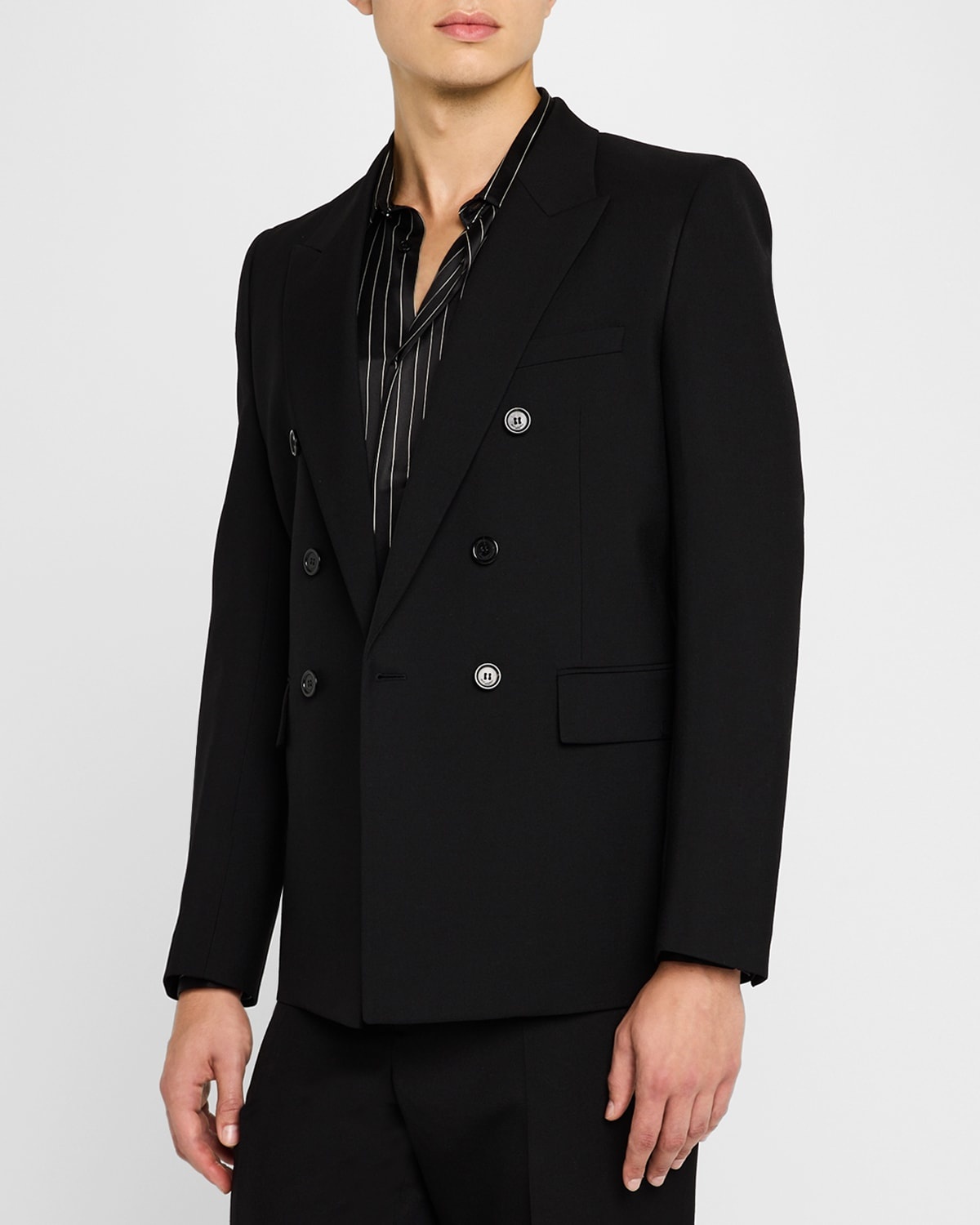 Men's 6-Button Wool Sport Coat - 4
