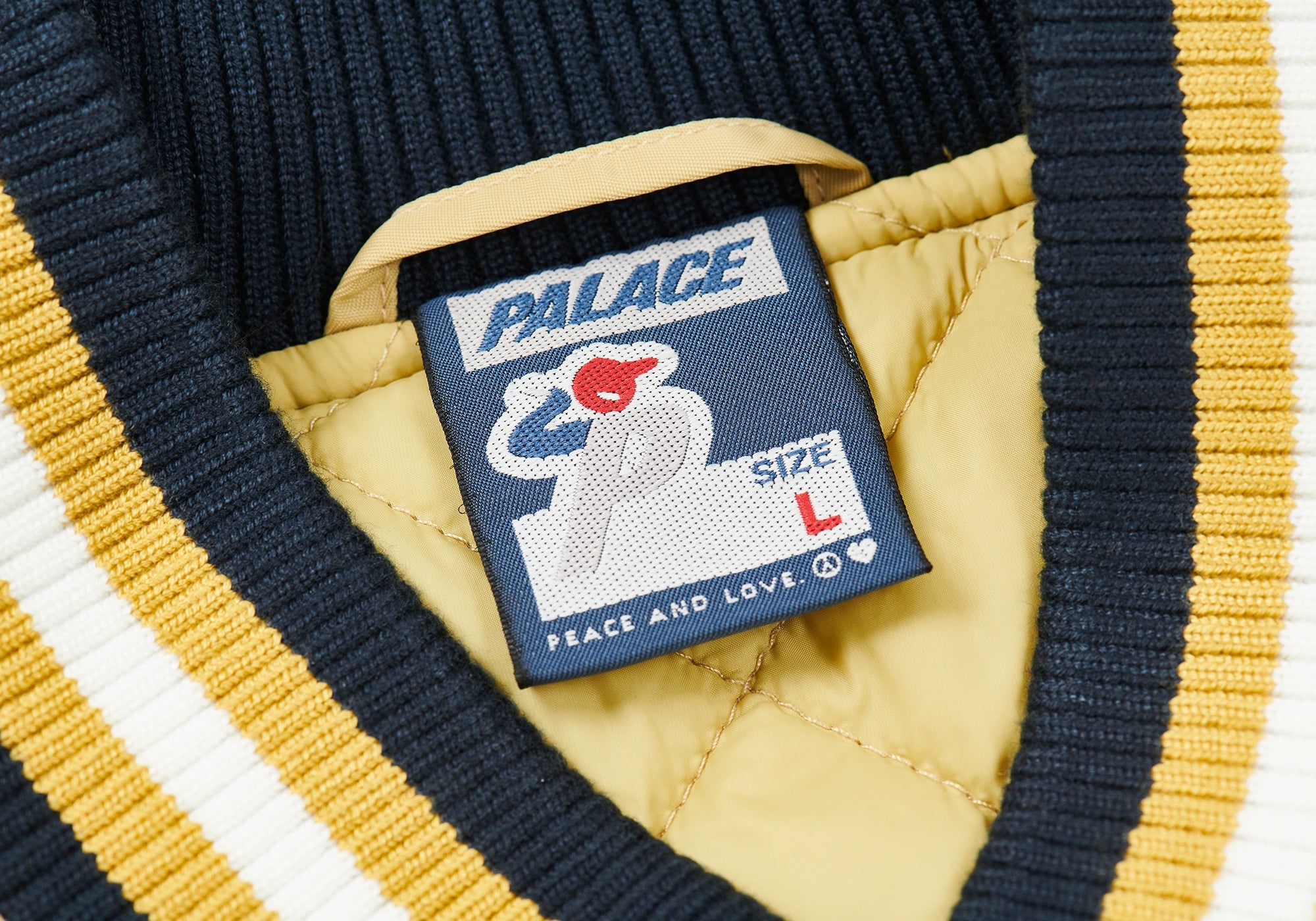 PALACE SATIN THE ARENA JACKET GOLD | REVERSIBLE