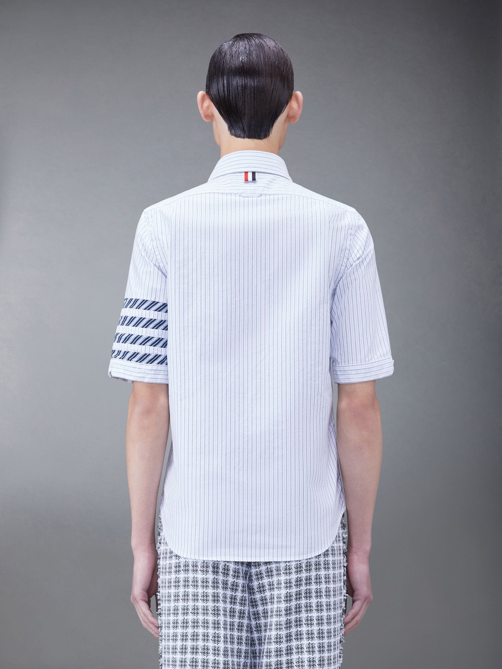 Stripe Oxford Short Sleeve Shirt - 3