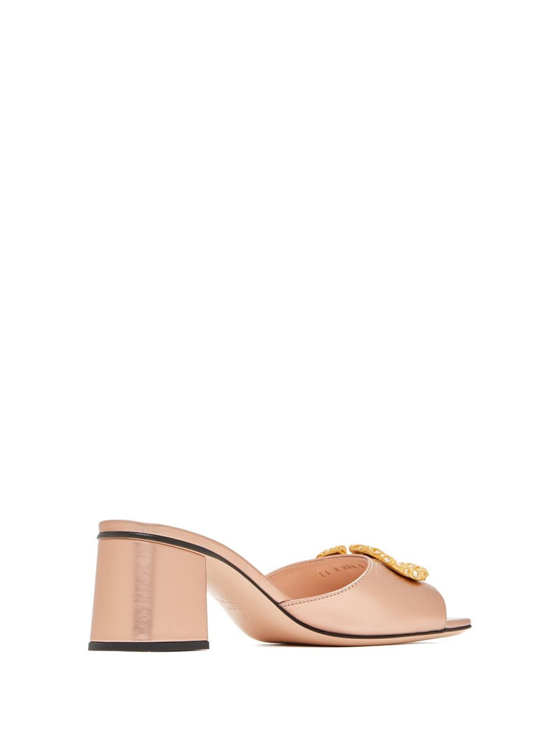 logo-crystal heeled sandals 3