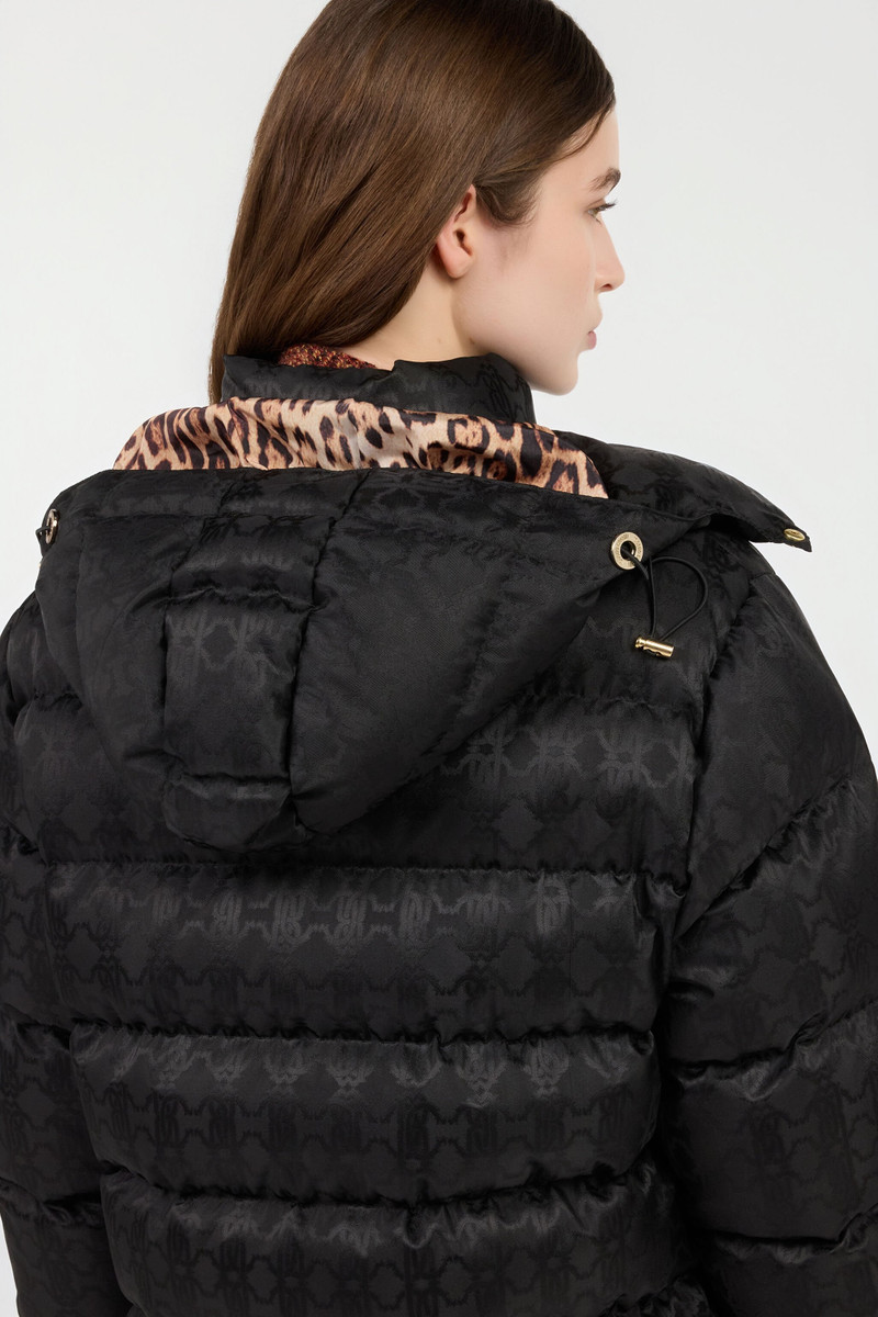 Black Monogram RC Long Down Jacket 7